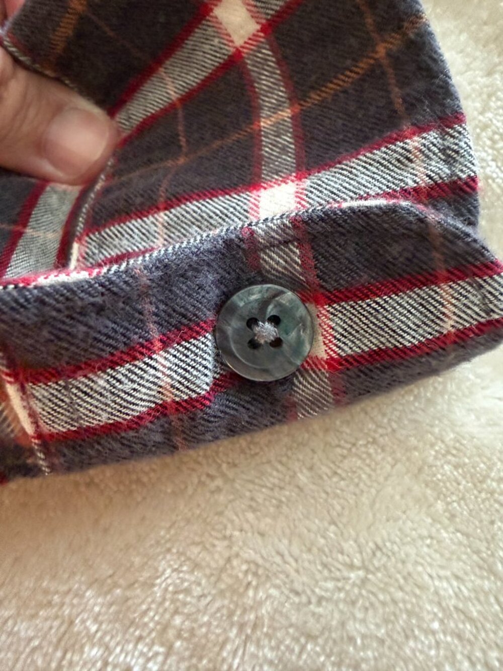 Todd Snyder One Pocket Flannel Shirt Red Black Plaid Buttoned Collar Small - Picture 6 of 15